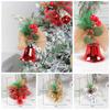 Bow Xmas Tree Hanging Pendant Thickened Christmas Door Bell Christmas Bell Pendant Baby Shower