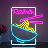 Ramen Neon Sign For Wall Decor Art Room Decoration For Kitchen Restaurant Business Shop LED Lights Noodle Bowl Light Up Signs