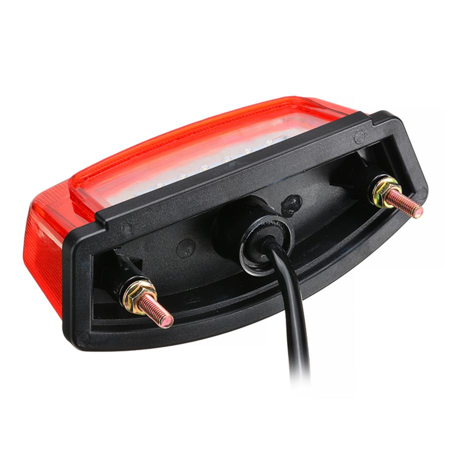 12V Led Motorcycle Plate Light Red Tail Lamp