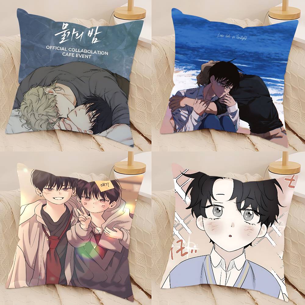 Anime Low Tide In T-Twilight Pillow Case Removable Washable Cushion Cover – All-Season Soft Linen