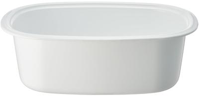 Noda Horo Waschzuber, Emaille, hitzebeständig, oval, 8 l, hergestellt in Japan, WA-O