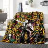Bob Marley Customize Your Name Blanket Lightweight Personalized Blanket Soft & Cozy Suitable for Picnics Seaside Office Chair Home Decor All-Season Us