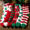 6 Pairs of Women's Christmas Cold Resistant and Warm Home Soft Floor Socks Cute Socks Women Socks Cartoon Sleep Socks Keep Warm