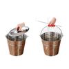 Extra Thick Stainless Steel Water Bucket with Lid for Home Storage