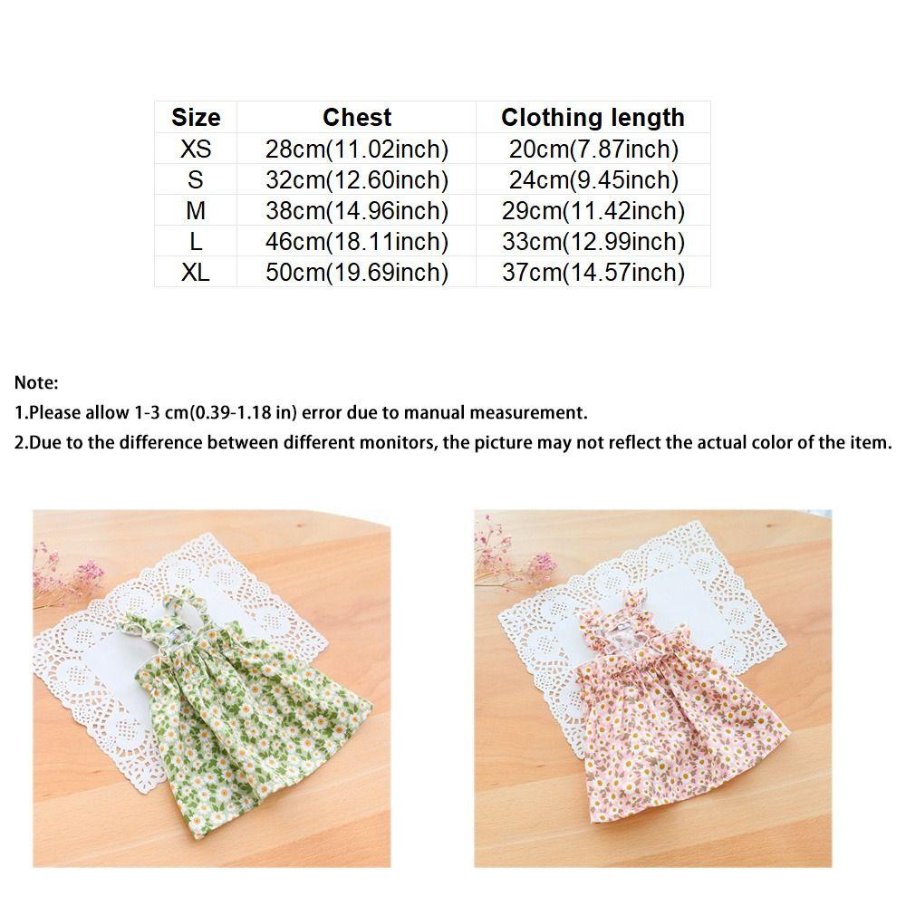 Soft Cat Suspender Skirt Breathable Dog Vest Fashion Dog Floral Dress  Spring Summer