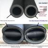 High-Temp & Pressure Black Sandblasted Steam Fabric-Reinforced Antifreeze Elastic Wear-Resistant Rubber Hose, 25