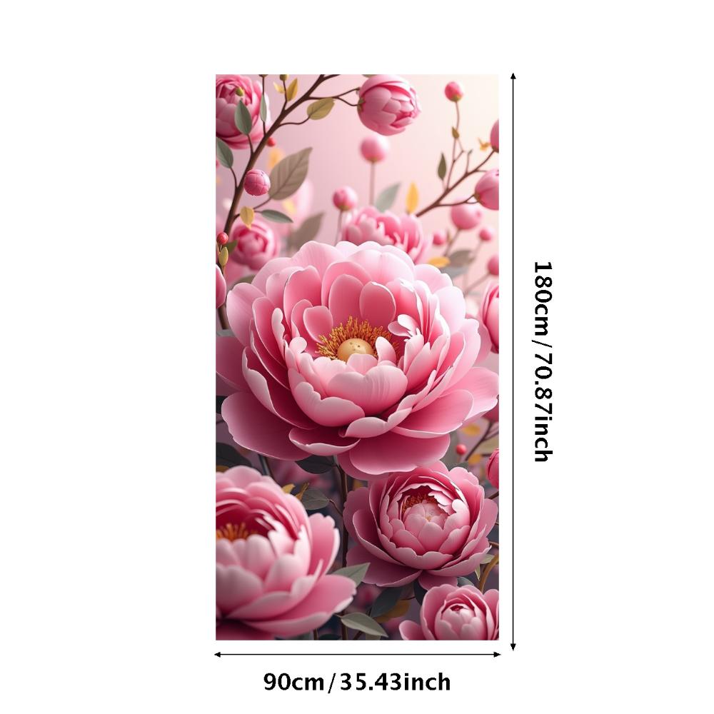 Peony Rose Flower Banner Backdrop Spring Outing Wedding Decor Photography Background Party Decoration Event Photo Shoot Supplies