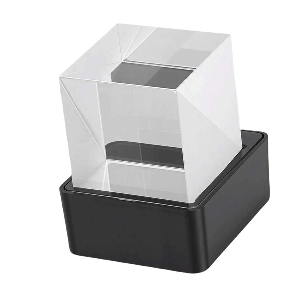 WiFi Wther Clock with GIF Animations Hologram   Display Electronic Album Player for Desktop Decor USB Powered