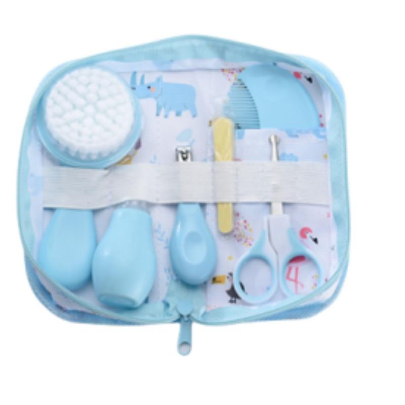 New Baby Care Cloth Bag Travel Set, Baby Nail Clippers Cartoon Set, Daily Travel Cleaning Products and Care Package