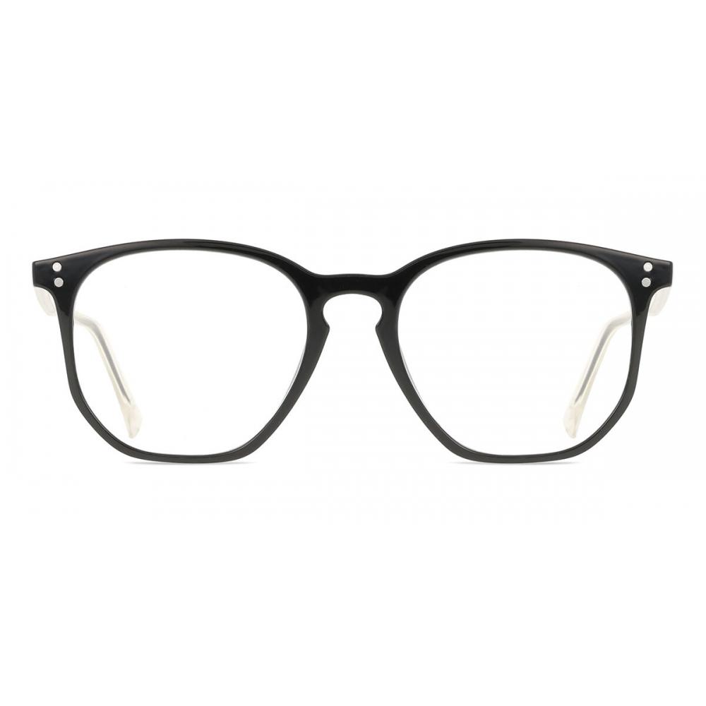 

Full Rim Square Black Smartbuy Collection Harrell Blue Light Block 219 2 C1 Fashion Unisex Eyeglasses Black/52