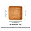 Natural Rattan Storage Baskets, Rectangular Woven Fruit Baskets, Wicker Decoration and Organizer for Bathroom, Living Room