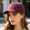 Low Battery Pattern Baseball Hat, Adjustable Back Buckle Retro Distressed Style Baseball Cap, Washed Cotton Fabric Outdoor Sunshade Cap