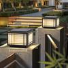 Waterproof Outdoor Post Lantern Garden Floor Fence Household Solar Column Lamp Led Pillar Lights 220 V Pier Mounted Post Light