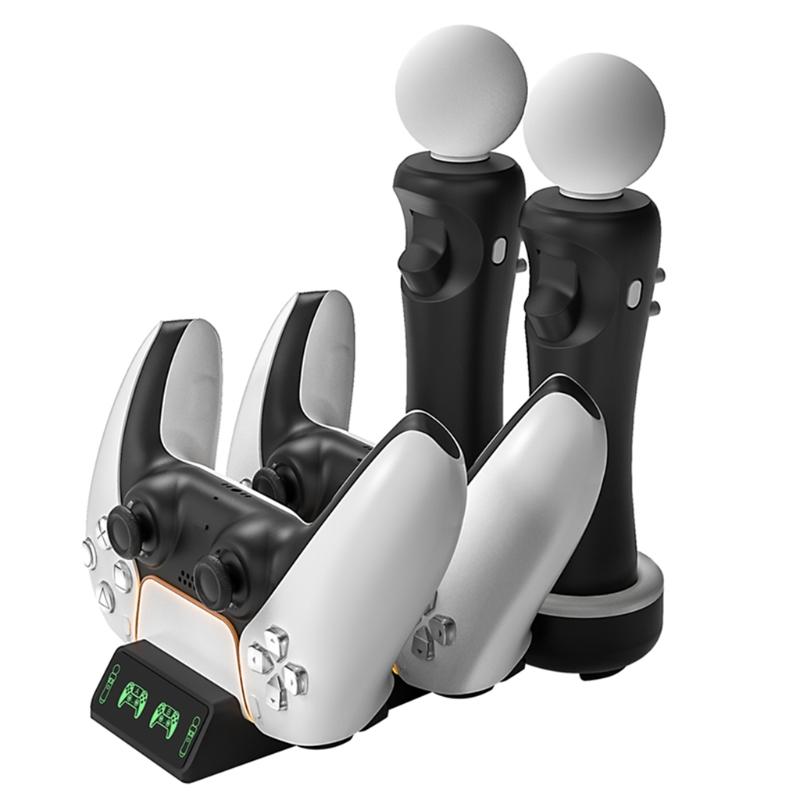 Verbessertes Controller-Ladegerät, Schnellladeadapter, Ladestation ock für /PS VR MOVE