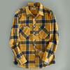 Excess Export Stock Brushed Thickened Soft Breathable Fashionable Trendy Plaid Turn-Down Collar Long-Sleeve Casual Shirt
