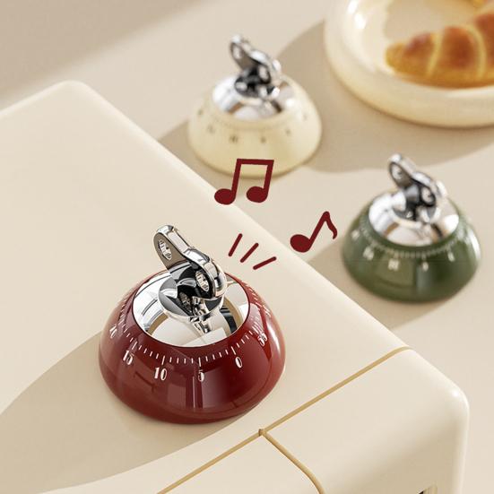 Mechanical Kitchen Timer Adjustable Countdown Timer with Precise Seconds And Minutes No Batteries Needed Magnetic Back Loud Ringing Alert for Cooking