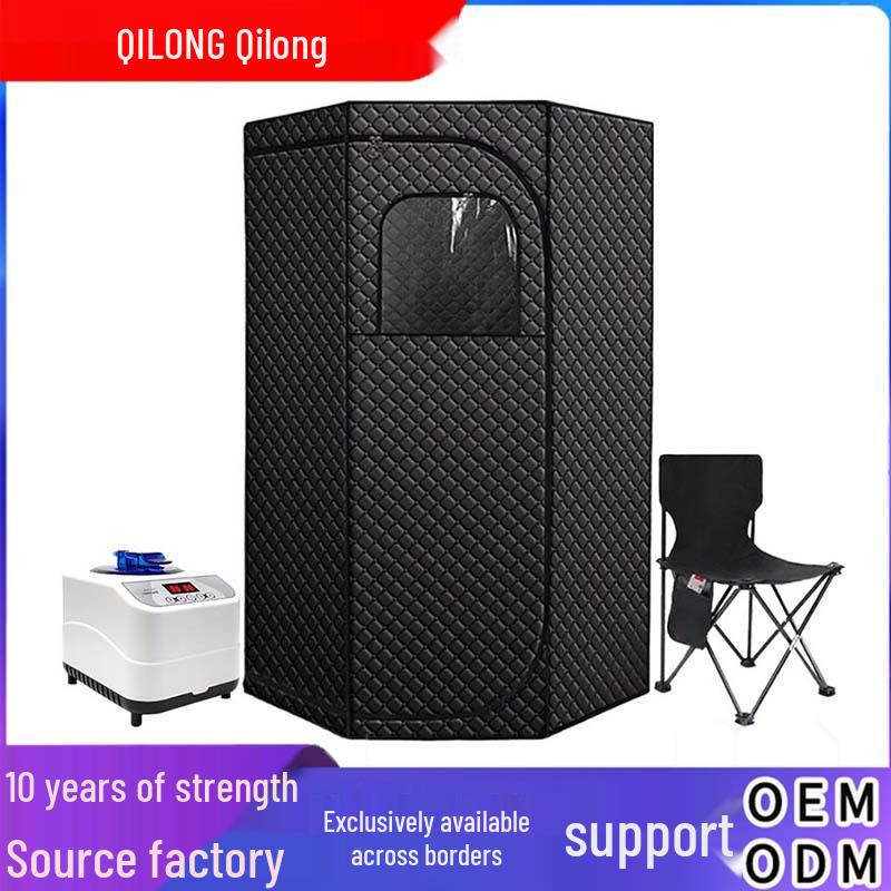 Personalized Portable Sauna Steam Box with Pentagonal Bath Chamber