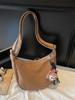 Canvas Dumpling Bag For Women With Zipper Closure And Street Style Design