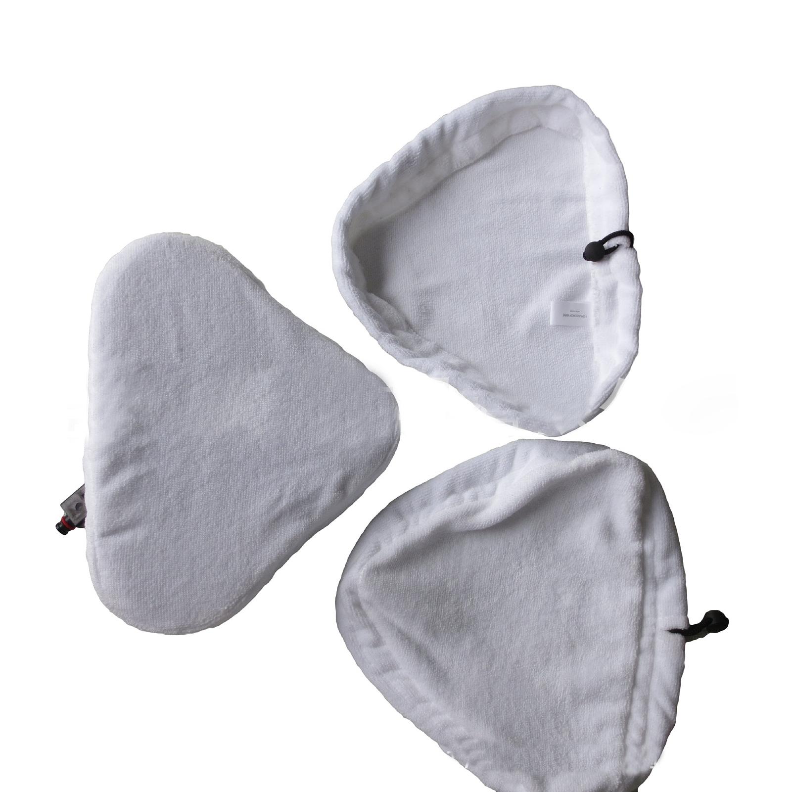 

Сменные насадки для паровой швабры, многоразовые моющиеся треугольные насадки из микрофибры для ковров из твердой древесины