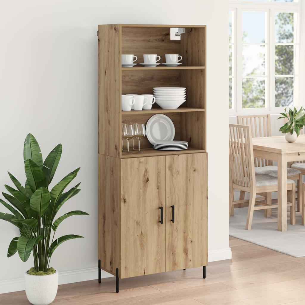 Highboard Artisan Oak 69.5 x 32.5 x 180 cm Particleboard