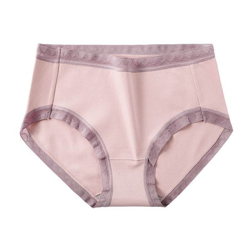 

Хлопковое женское нижнее белье Длинный штапельный хлопок Нежное нижнее белье Удобное нижнее белье Дышащее и антибактериальное нижнее белье, женские трусы XL розовый
