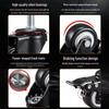 1.5 and 2 Inch Double Bearing Plastic Swivel Caster with Brake: Omnidirectional Wheel for Light-Duty Furniture and Planters