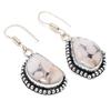 Butterfly Jasper Gemstone 925 Sterling Silver Jewelry Earring 1.81 " N221