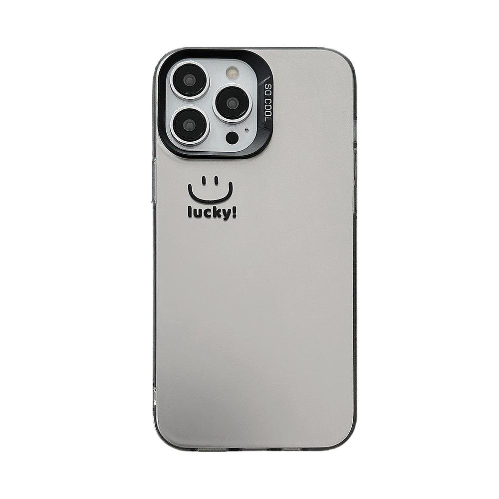 Electroplated Smiley Face iPhone 15/14 Pro Max Phone Case, 12 Apple 13 Premium Feel, 11 Drop Protection, 14 Personality.