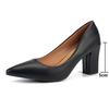 Women Office Career High Thick Heel Shoes Shallow Mouth Single Shoes OL Business Party Banquet Attendant Commuter Fashion Pumps