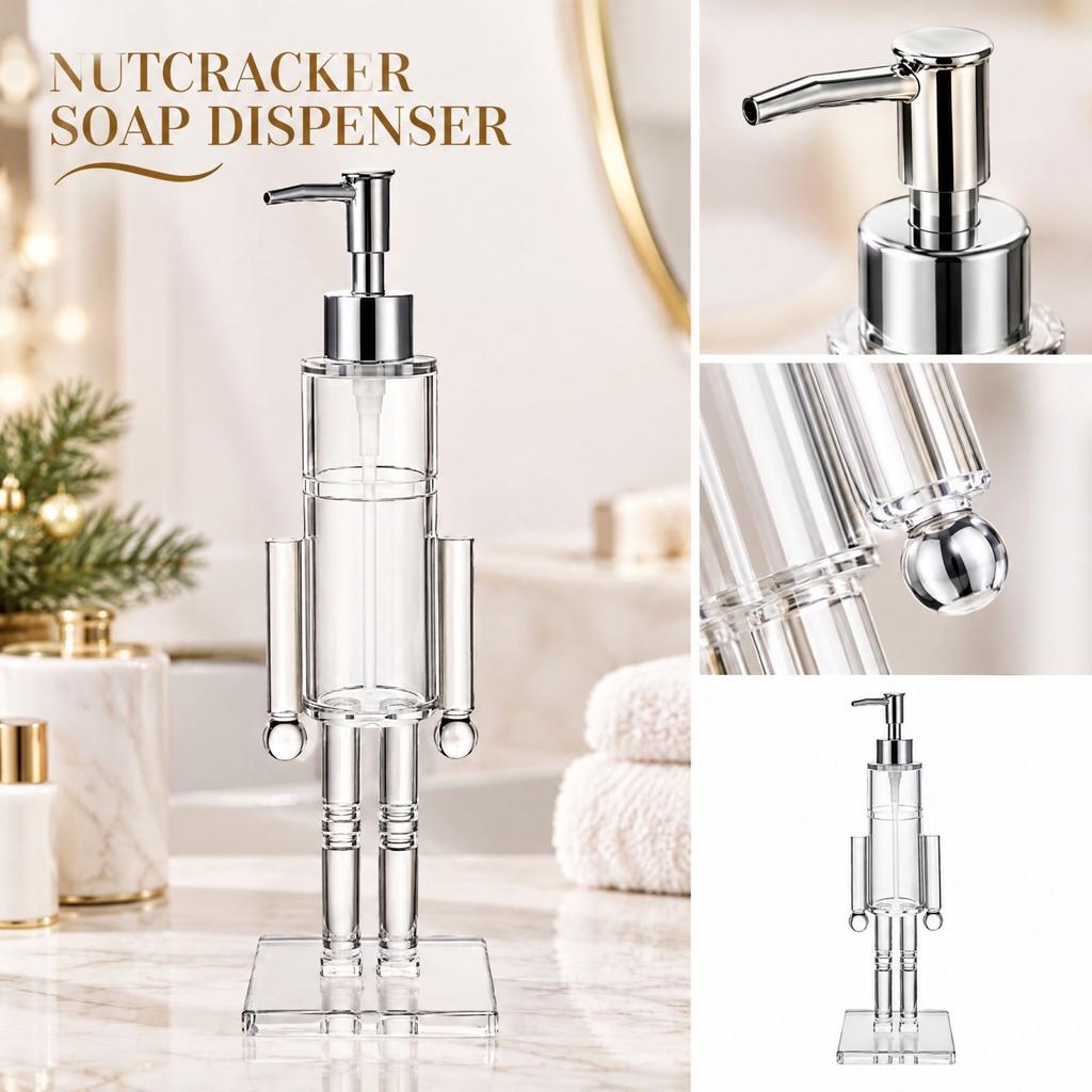 Shaped Soap Dispenser Bottle, Decorative Bottle for Bathroom and Kitchen