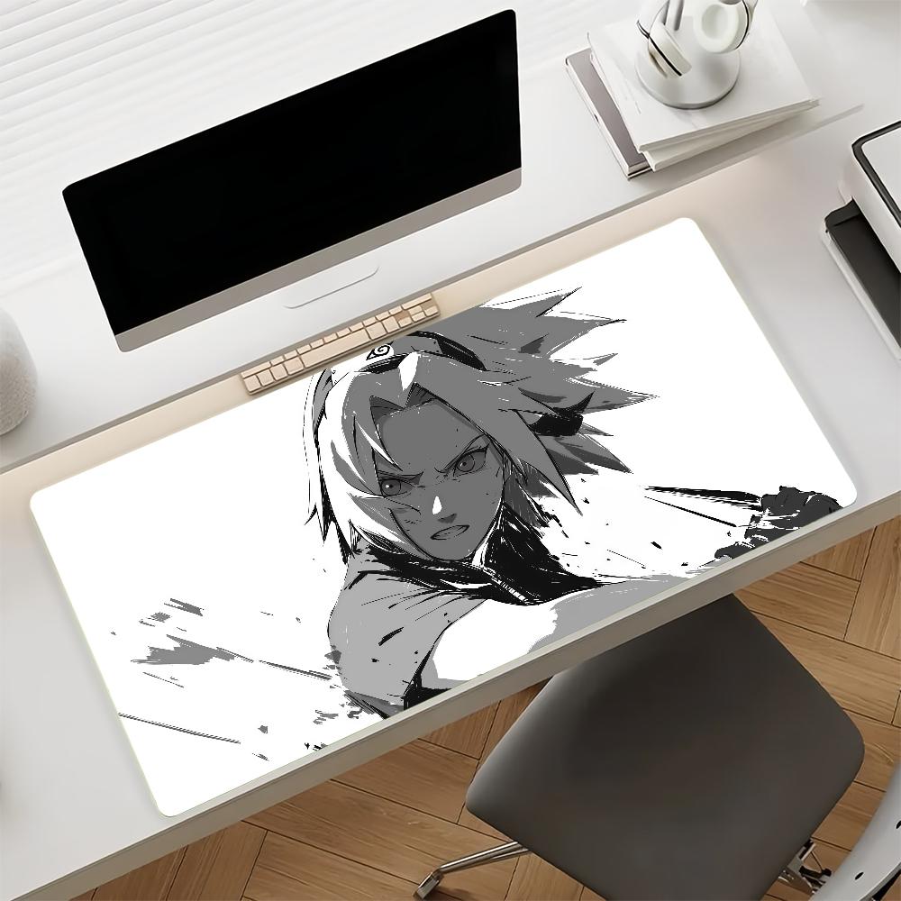 N-Naruto-S H-Haruno Sakura-S Mouse Pad Non-slip Rubber Gamer Balance Computer Mat Decoracion Deskmat Laptop Office Large