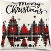 New Christmas Pillow Cover, Deer Snow Festival Decoration, Home Sofa, Living Room Pillow, Cushion Cover