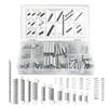 WMYCONGCONG 200-Piece Compression and Extension Spring Set (20 Types) - Zinc-Plated Compression and Extension Springs with Storage Case for Shop and H