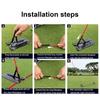 Golf Alignment Stick Holder Golf Swing Alignment Rod Swing Practice Plate Trainer Swing Angle Adjustment Posture Correction Aid
