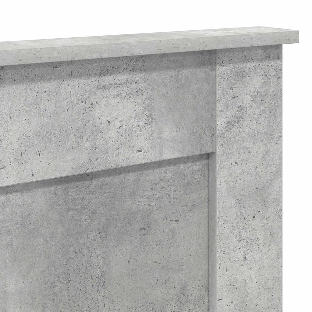Headboard with Concrete Grey Headboard 180 cm Particleboard