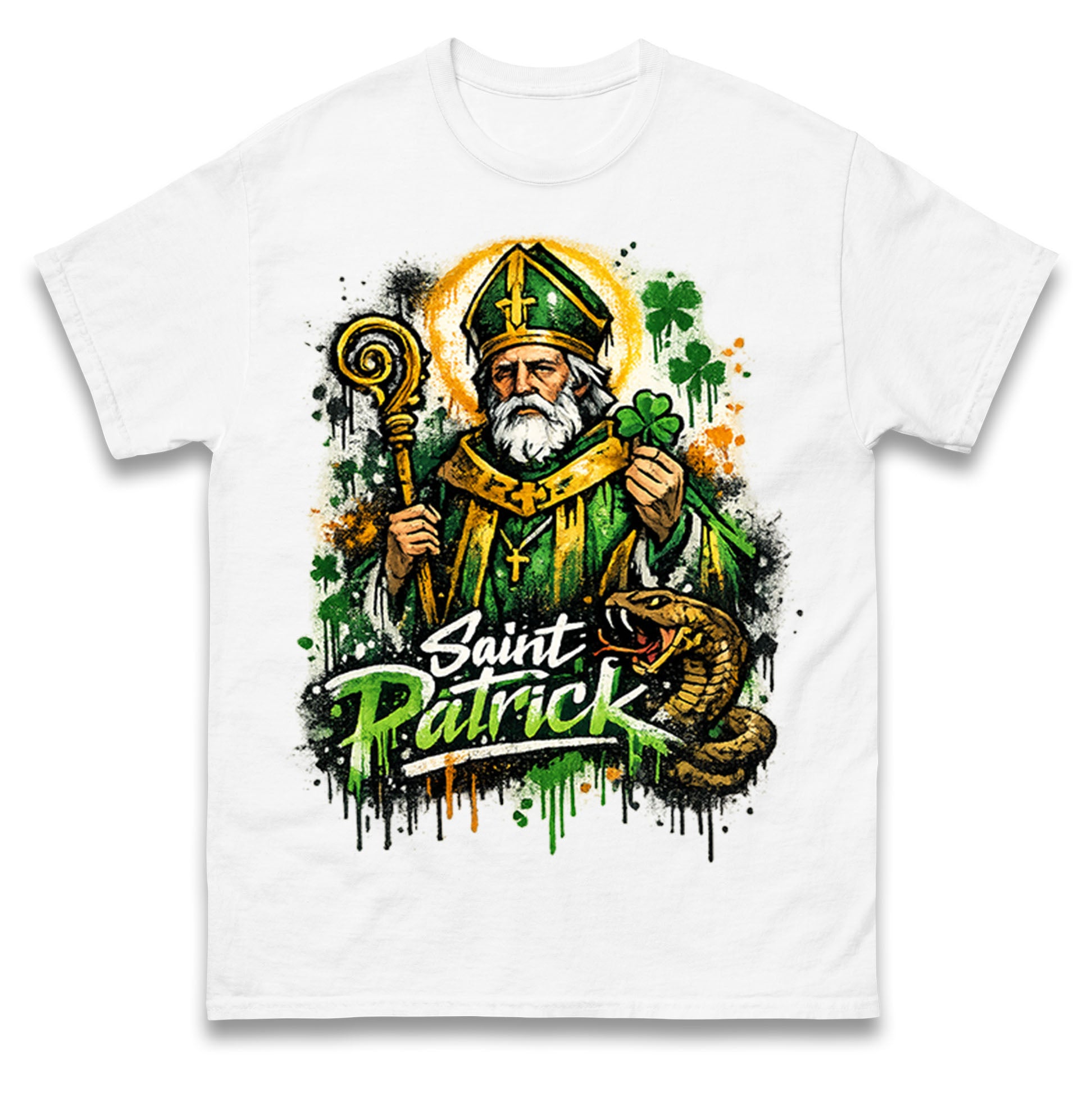 Saint Patrick Ireland T Shirt Tshirt Mens Womens Unisex Tops Tees XL
