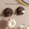 Vintage Walnut Style Suction Cup Hooks