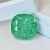 Natural Green Emerald 13.05ct Square Cushion Certified Loose Gemstone
