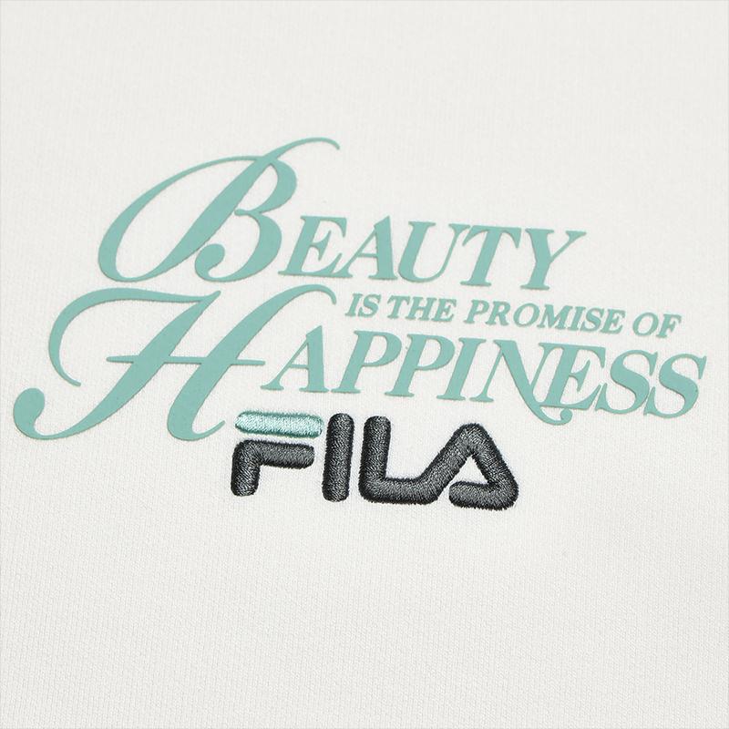 Fila Heritage Fashion Simple Sports Casual Versatile Comfortable Knitted Hoodie Women Hoodies Oatmeal F61W548201FBG