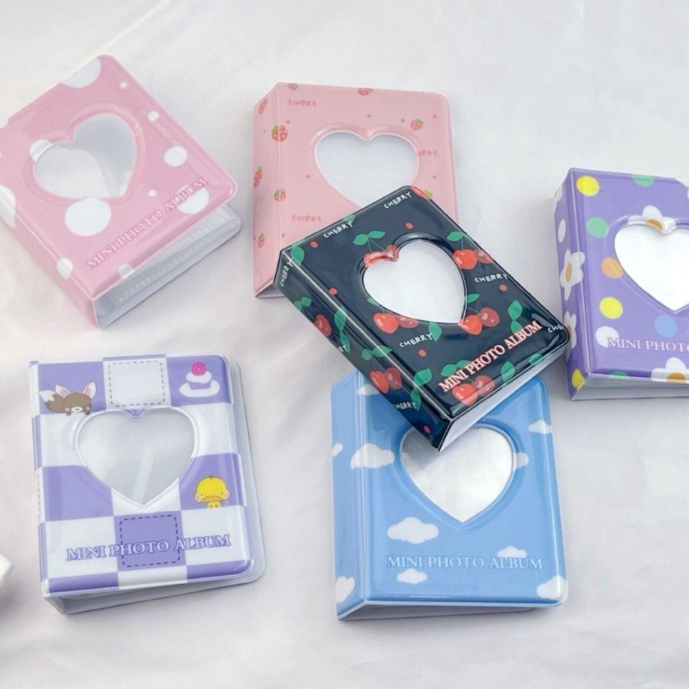 Heart-shaped Hollow Photo Album Printed Idol Album Holder INS 3 inch Photo Album  School Stationery