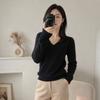 Women S V Neck Long Sleeve Pullover Knit Sweater Plus Size