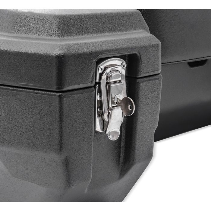 Top case 82 L Bagtecs QT3 pour Quad/ATV - Coffre arrière étanche noir avec dossier