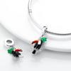Copper Color Flamingos Feather Flowers Birds Charms Beads Fit Pandach Original Bracelets Fine Fashion Diy Jewelry Gift