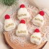 5/10Pcs Christmas Decoration Mini Knitted Hat Scarf Christmas Knitted Decoration Winter Doll Clothing Accessories DIY Gift Decor