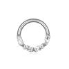 ASTM F136 Titanium with CZ Hinged Nose Ring 16G Septum Clicker Piercing Septum Daith Helix Tragus Earrings New Body Jewelry