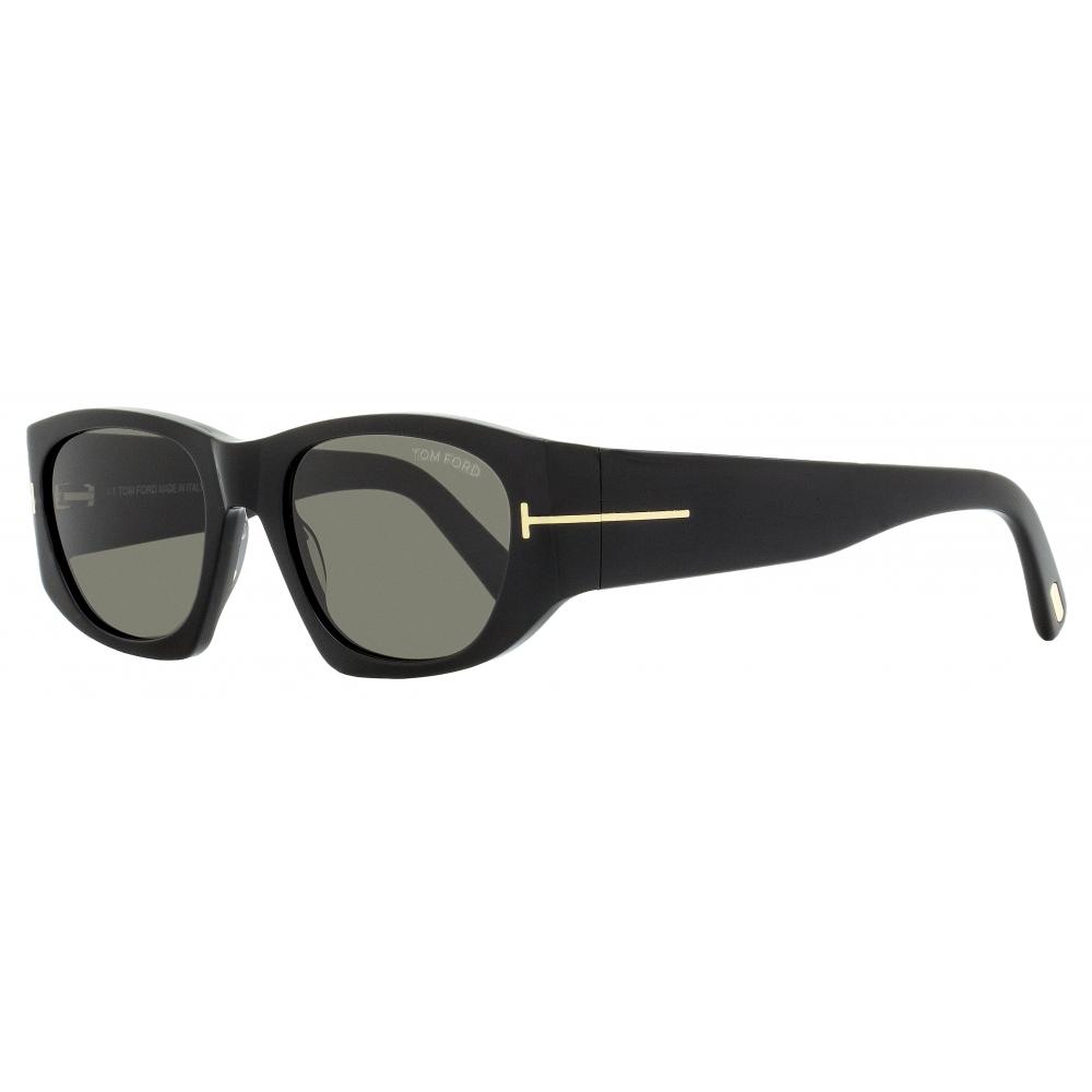 

Женские прямоугольные солнцезащитные очки Tom Ford TF987 Cyrille 02 01A Черные 53 мм 01a
