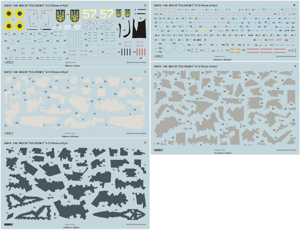 Great Wall Hobby FURCRUM C GHOST OF KYIV Plastic Model S4819 1/48 MiG-29 (Airplane)