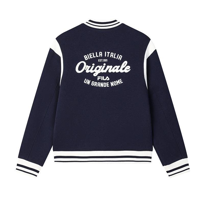 New FILA ORIGINALE Baseball Jacket Men's Mirage Blue F11M519502F-DB