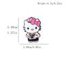 Cute KT Cat Brooch: Cartoon Metal Badge & Alloy Pin with Drip Glaze