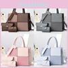 Pu Spliced Color Block Mother Daughter Bag With Zipper Closure For Daily Use